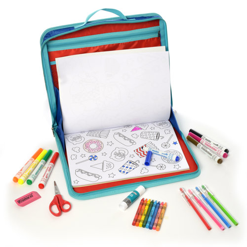 EZDesk Travel Activity Kit Laptop Style Art Carrying Case & Reviews